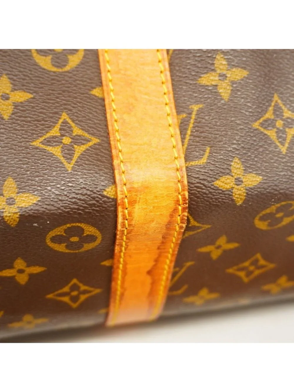 Louis Vuitton Boston Bag Monogram Keepall Bandouliere 55 Brown